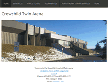 Tablet Screenshot of crowchildtwinarena.net